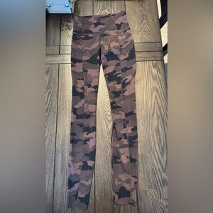 lululemon athletica Brown Camo Print Leggings